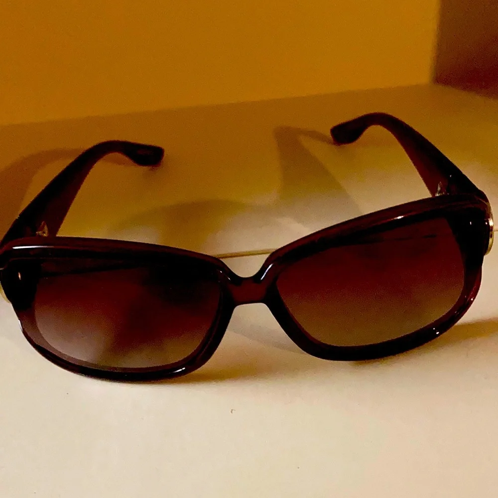 Auth GUCCI Polarized Burgundy Tortoiseshell Acetate Sunglasses #CE GG 3059/S - Picture 3 of 10